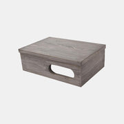 18" Thaxton Teak Wall-Mount Vessel Vanity with Towel Bar - Gray Wash