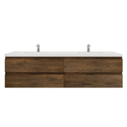 Moreno Bath MOB84D Bohemia Lina 84" Floating Bathroom Vanity with Reinforced Acrylic Double Sink Top - view 15