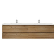 Moreno Bath MOB84D Bohemia Lina 84" Floating Bathroom Vanity with Reinforced Acrylic Double Sink Top - view 8
