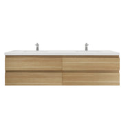 Moreno Bath MOB84D Bohemia Lina 84" Floating Bathroom Vanity with Reinforced Acrylic Double Sink Top - view 16