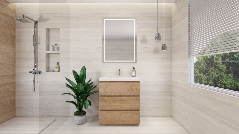 Moreno Bath FSANG30 Angeles 30" Freestanding Bathroom Vanity Set with Single Reinforced Acrylic Sink - view 18