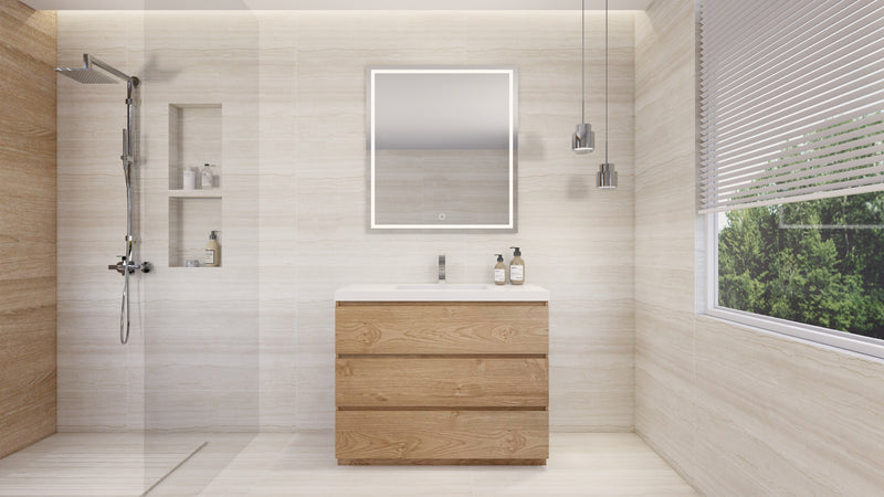 Moreno Bath FSANG42 Angeles 42" Freestanding Bathroom Vanity Set with Reinforced Acrylic Sink - view 18