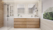 Moreno Bath FSANG84D Angeles 84" Freestanding Bathroom Vanity Set with Double Reinforced Acrylic Sinks - view 18