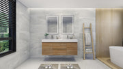 Moreno Bath FORTUNE60D Fortune 60" Floating Bathroom Vanity Set with Reinforced Acrylic Double Sink Top - view 17