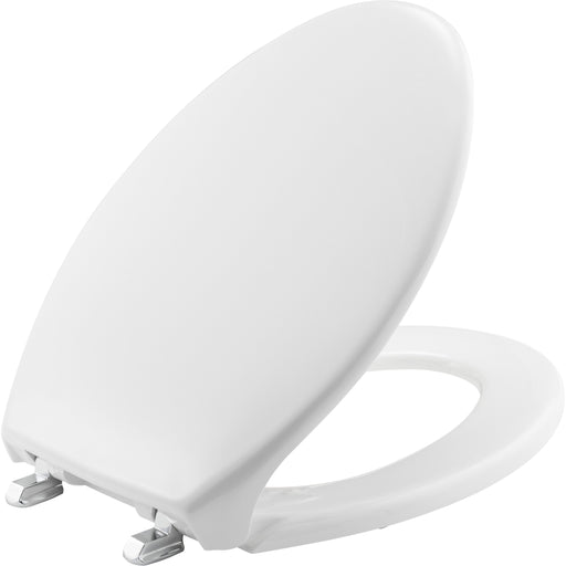 Bemis Elongated Plastic Closed Front with Cover Toilet Seat White with Top·Tite® Hinges
