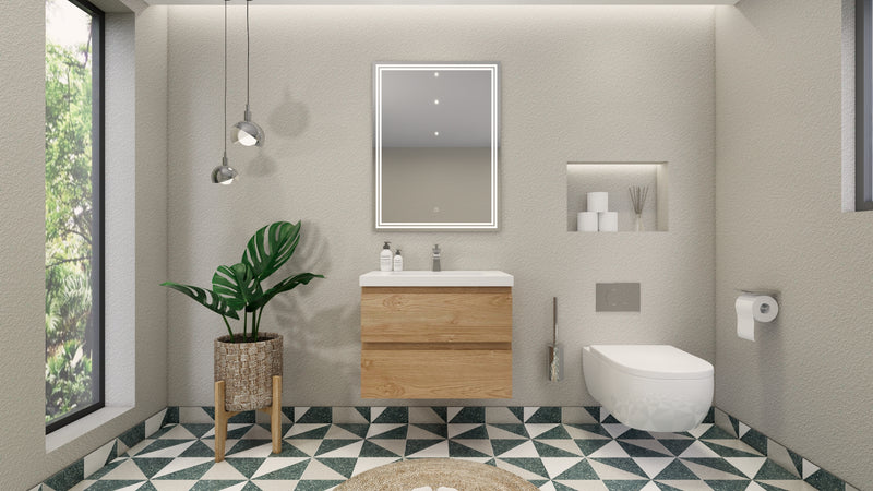 Moreno Bath MOB30 Bohemia Lina 30" Floating Bathroom Vanity with Reinforced Acrylic Sink Top - view 18