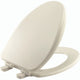 Bemis Alesio Elongated Enameled Wood Toilet Seat in Biscuit with Sta-Tite, Whisper-Close, Easy-Clean, Precision Fit and Super Grip Bumpers