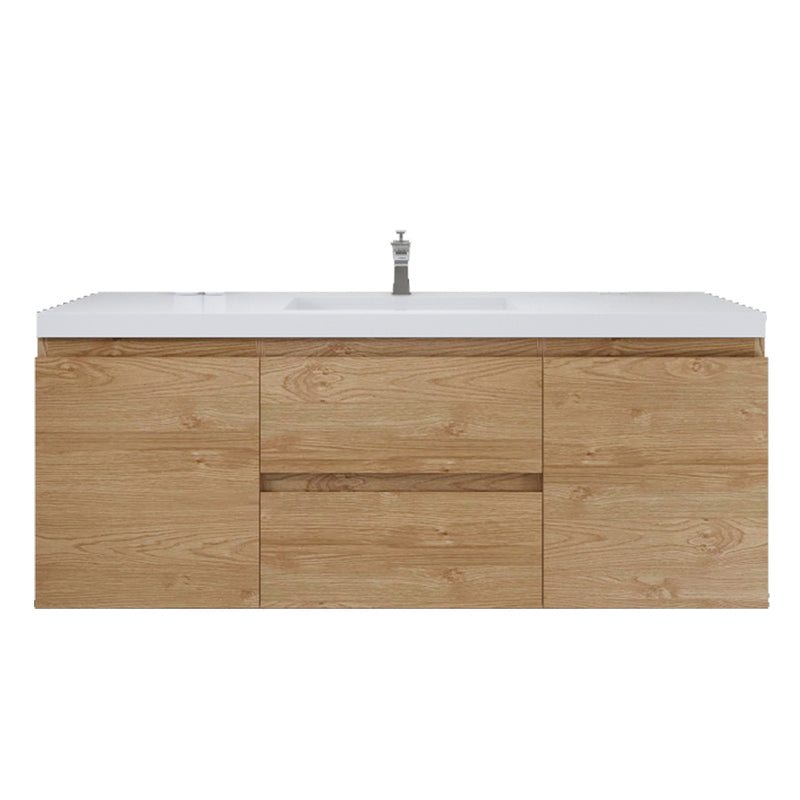 Moreno Bath MOB60S Bohemia Lina 60" Floating Bathroom Vanity with Reinforced Acrylic Single Sink Top - view 17