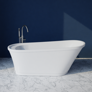 Trone B6630 Bella 66" x 30" Freestanding Acrylic Soaking Bathtub - White - view 3