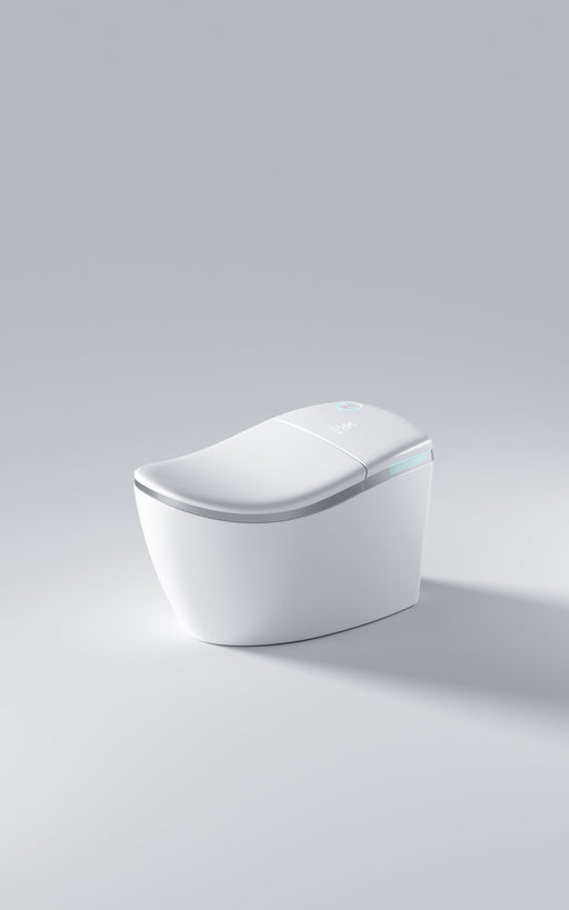 Trone STKK50 Tersova Big & Tall Smart Bidet Toilet with ToeTouch, Auto Open and Close Lid, Auto Flush and Heated Seat - Classic White