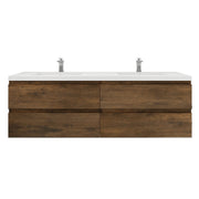 Moreno Bath MOB72D Bohemia Lina 72" Floating Bathroom Vanity with Reinforced Acrylic Double Sink Top - view 15