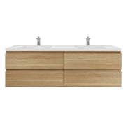 Moreno Bath MOB72D Bohemia Lina 72" Floating Bathroom Vanity with Reinforced Acrylic Double Sink Top - view 16