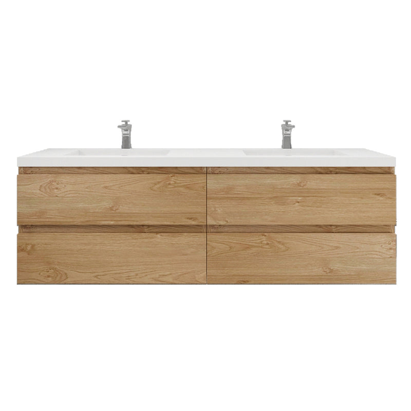 Moreno Bath MOB72D Bohemia Lina 72" Floating Bathroom Vanity with Reinforced Acrylic Double Sink Top - view 17
