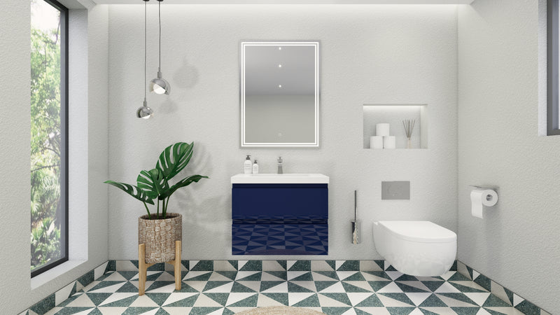 Moreno Bath MOB30 Bohemia Lina 30" Floating Bathroom Vanity with Reinforced Acrylic Sink Top - view 19