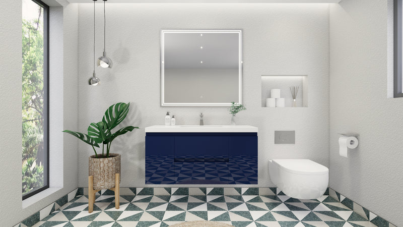 Moreno Bath MOB48 Bohemia Lina 48" Floating Bathroom Vanity with Reinforced Acrylic Single Sink Top - view 19