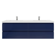 Moreno Bath MOB72D Bohemia Lina 72" Floating Bathroom Vanity with Reinforced Acrylic Double Sink Top - view 18