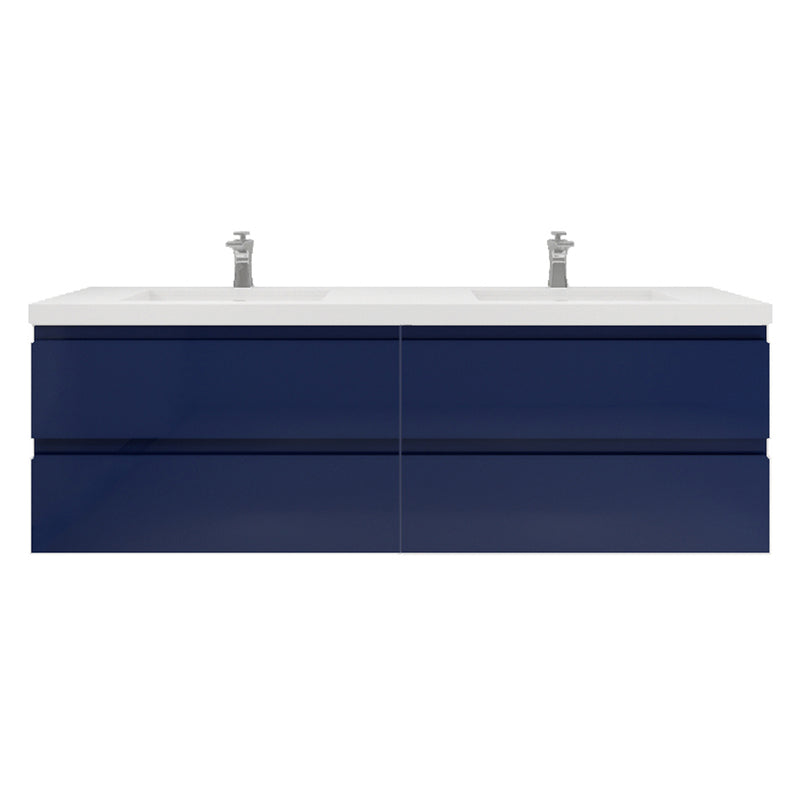 Moreno Bath MOB72D Bohemia Lina 72" Floating Bathroom Vanity with Reinforced Acrylic Double Sink Top - view 18