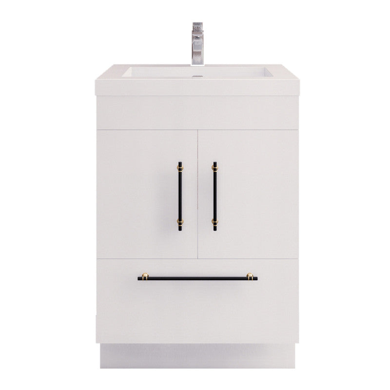 Moreno Bath ELSA24FS Elsa 24" Freestanding Vanity With Reinforced Acrylic Sink Top