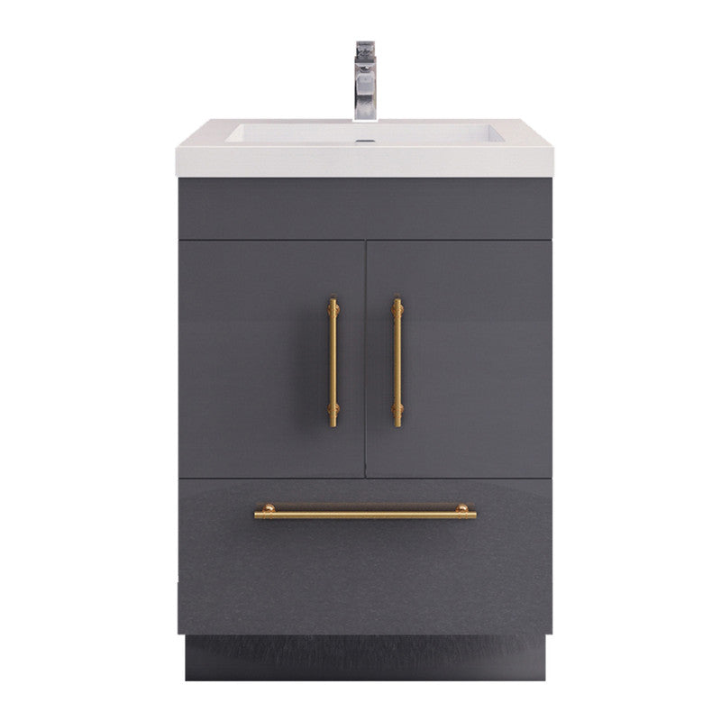 Moreno Bath ELSA24FS Elsa 24" Freestanding Vanity With Reinforced Acrylic Sink Top