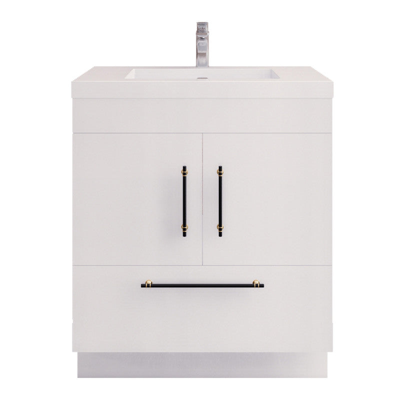 Moreno Bath ELSA30FS Elsa 30" Freestanding Vanity With Reinforced Acrylic Sink Top