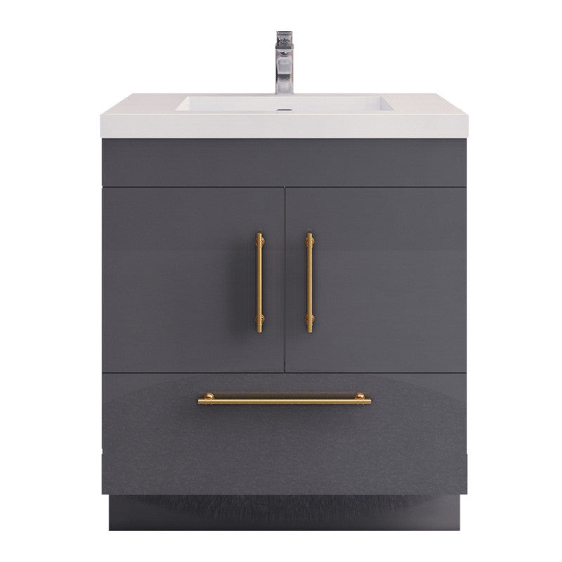 Moreno Bath ELSA30FS Elsa 30" Freestanding Vanity With Reinforced Acrylic Sink Top