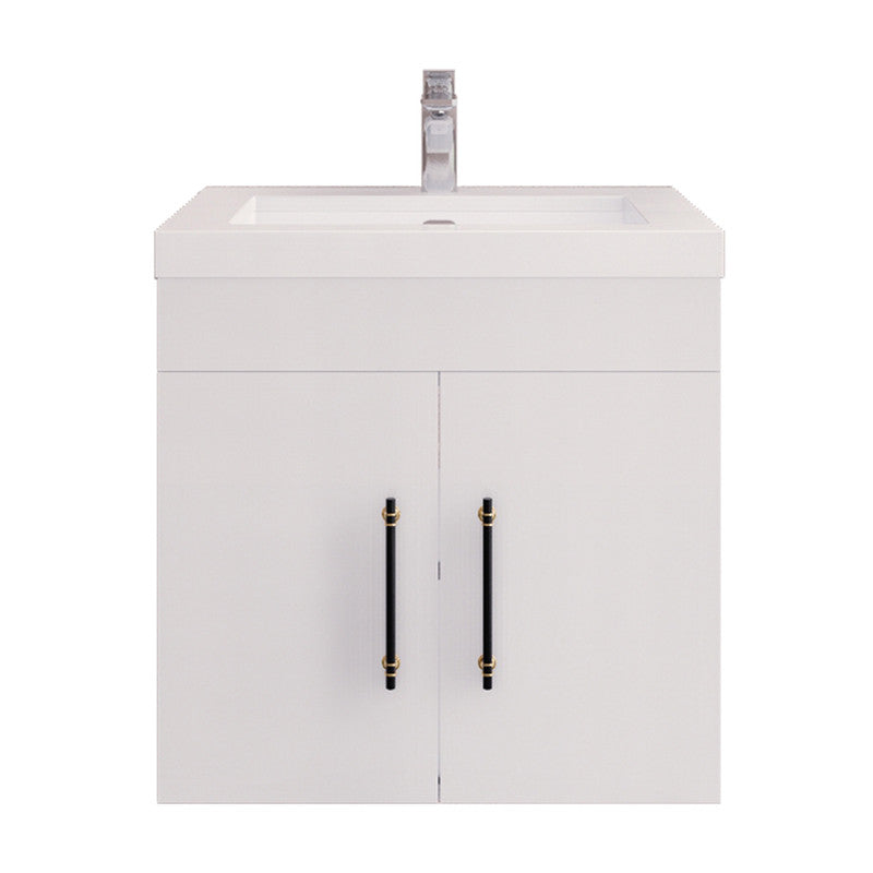 Moreno Bath ELSA24WH Elsa 24" Floating Bathroom Vanity with Reinforced Acrylic Sink Top