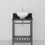 24" Bidley Steel Console with Towel Bar for Vessel Sink