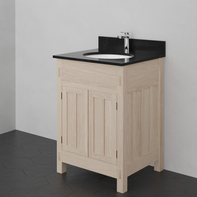 Magnus 138803 24" Mission Unfinished Red Oak Vanity for Undermount Sink - 34" Height