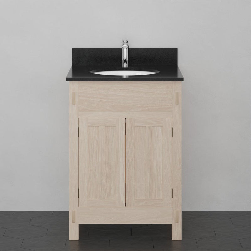 Magnus 138803 24" Mission Unfinished Red Oak Vanity for Undermount Sink - 34" Height