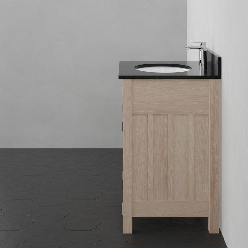 Magnus 138803 24" Mission Unfinished Red Oak Vanity for Undermount Sink - 34" Height