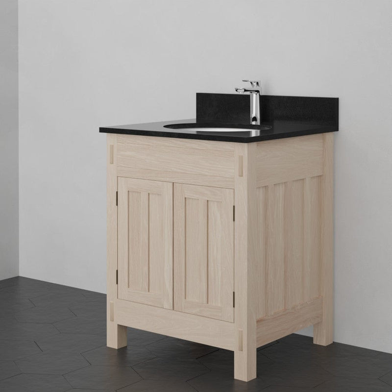 Magnus 138795 24" Mission Unfinished Red Oak Vanity for Undermount Sink