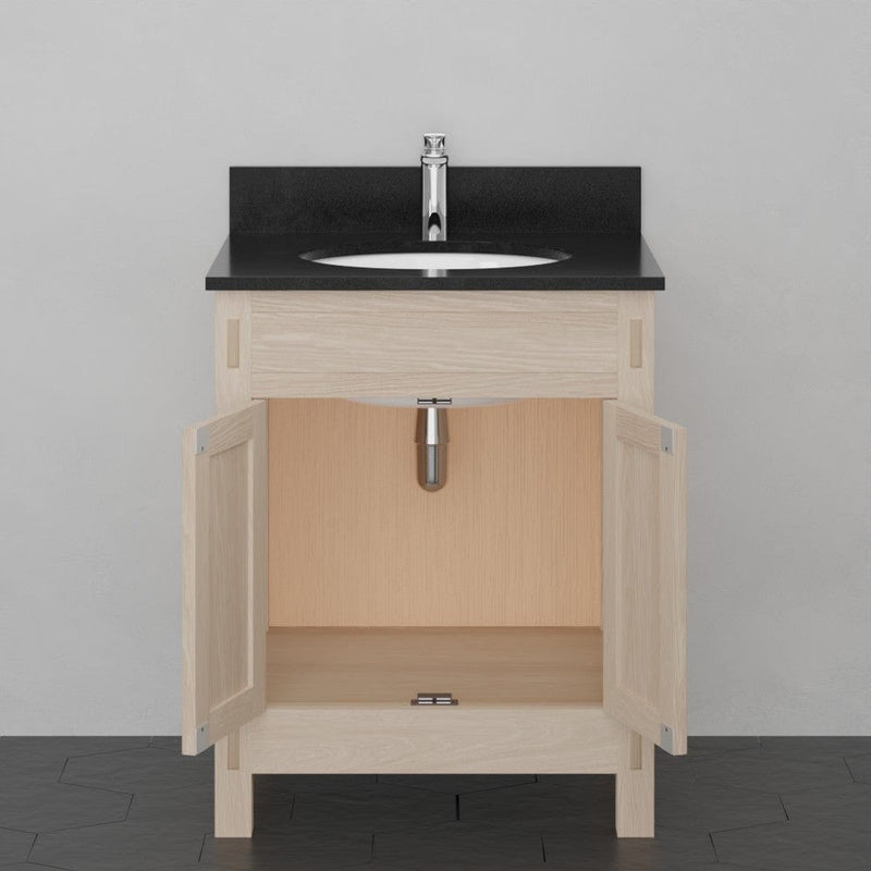 Magnus 138795 24" Mission Unfinished Red Oak Vanity for Undermount Sink