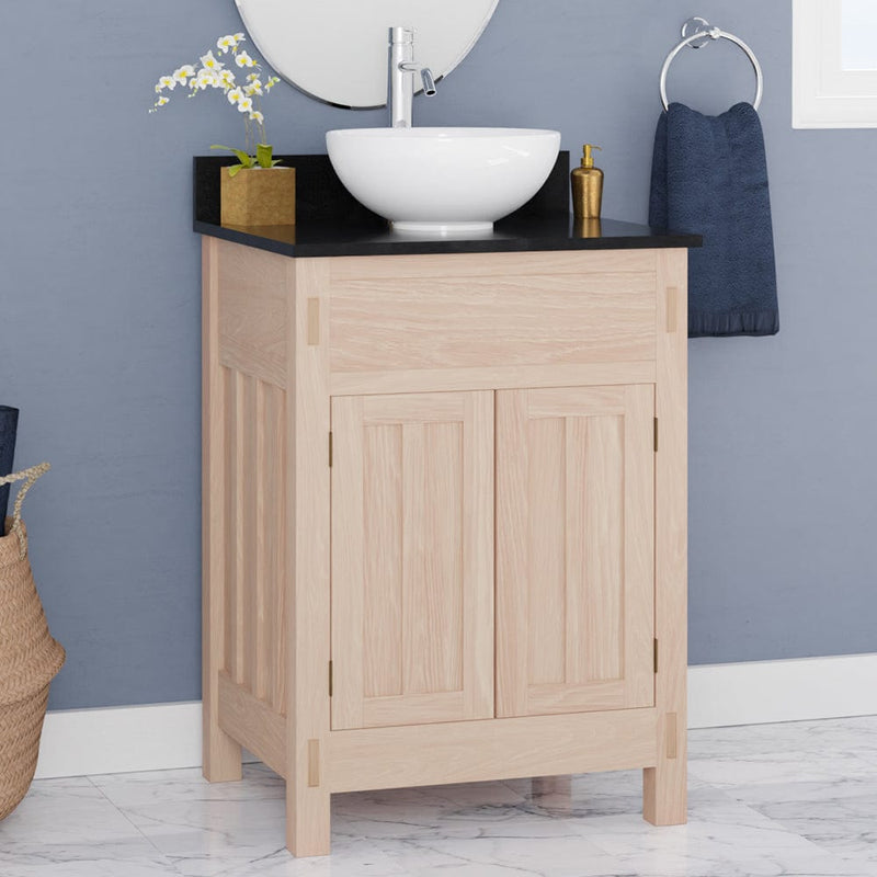 Magnus 138810 24" Mission Unfinished Red Oak Vanity for Vessel Sink - 34" Height