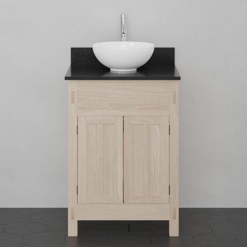 Magnus 138810 24" Mission Unfinished Red Oak Vanity for Vessel Sink - 34" Height