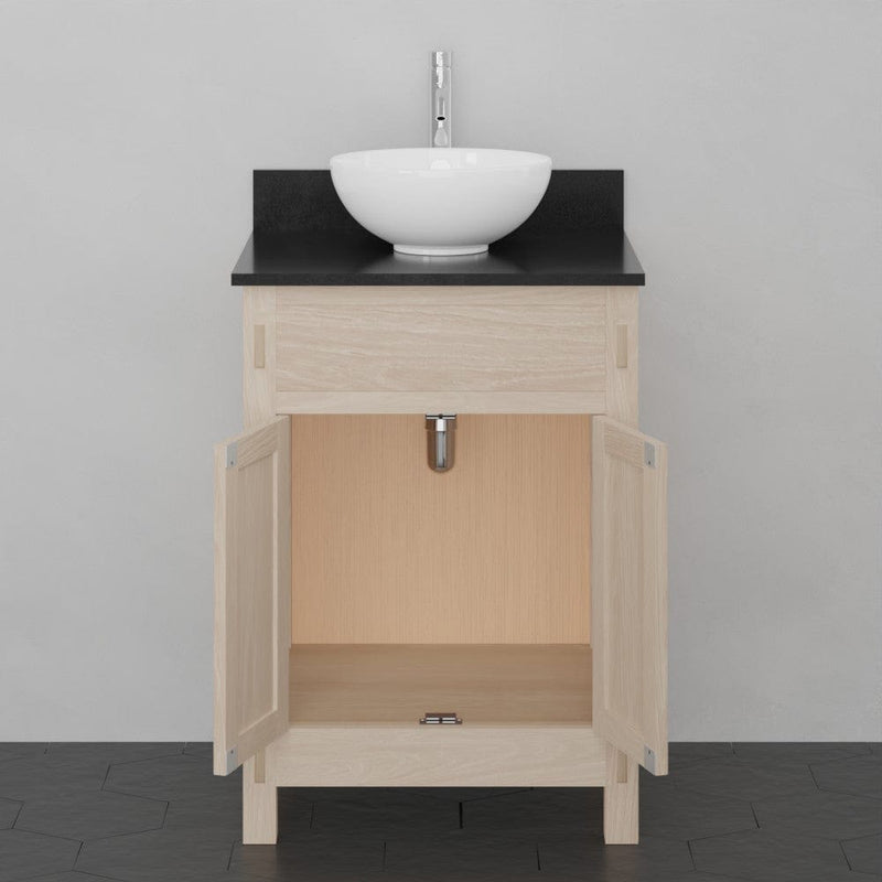 Magnus 138810 24" Mission Unfinished Red Oak Vanity for Vessel Sink - 34" Height