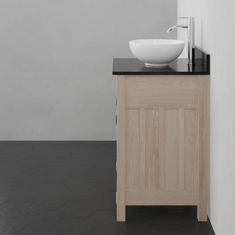 Magnus 138810 24" Mission Unfinished Red Oak Vanity for Vessel Sink - 34" Height