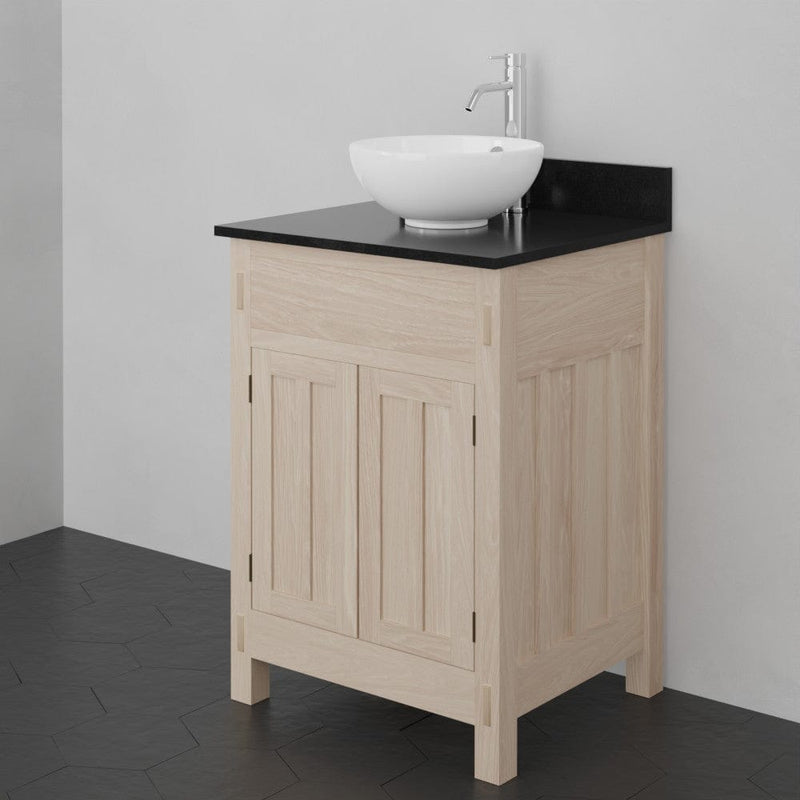 Magnus 138810 24" Mission Unfinished Red Oak Vanity for Vessel Sink - 34" Height