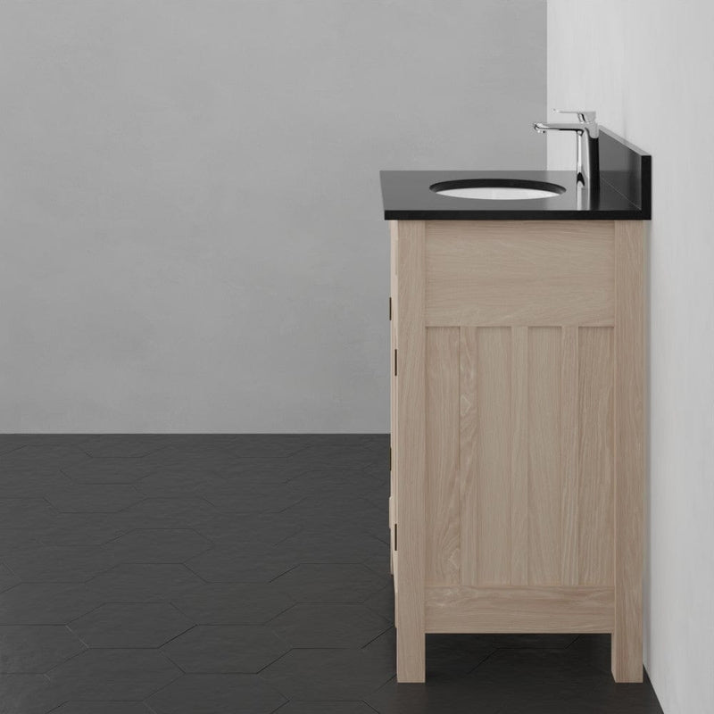 Magnus 138811 24" Narrow Mission Unfinished Red Oak Vanity for Undermount Sink - 34" Height