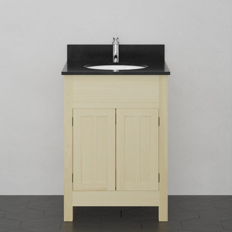 Magnus 156769 24" Unpainted Shaker Poplar Wood Vanity for Undermount Sink - 34" Height