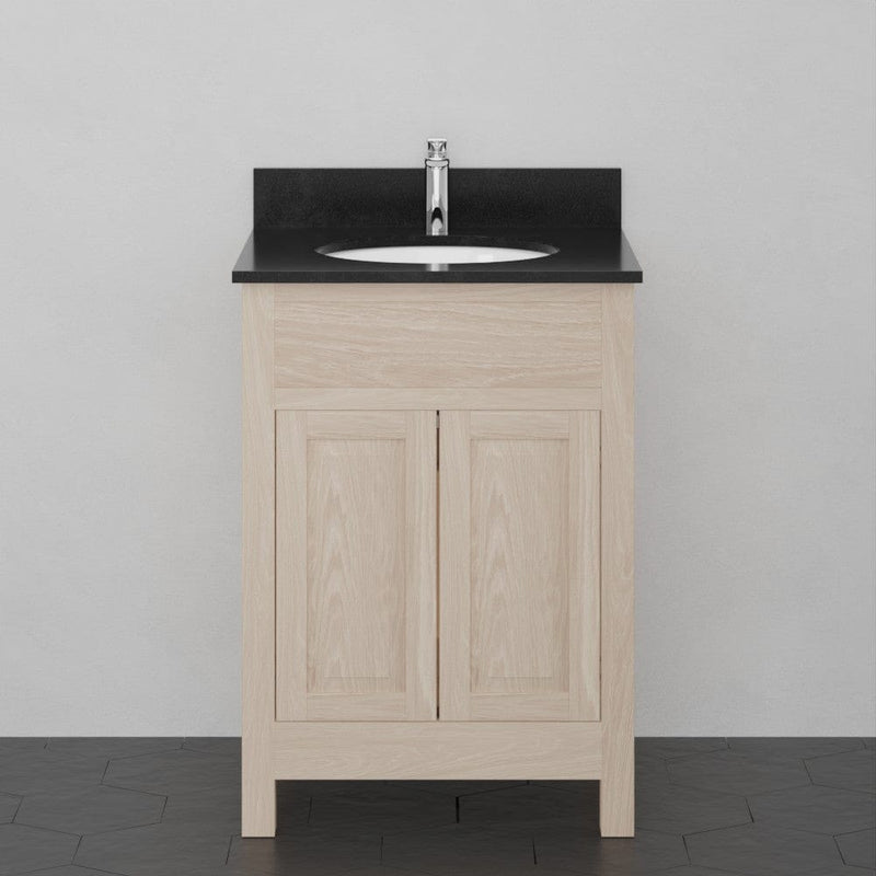 Magnus 148481 24" Vippis Unfinished Red Oak Raised Panel Vanity for Undermount Sink - 34" Height