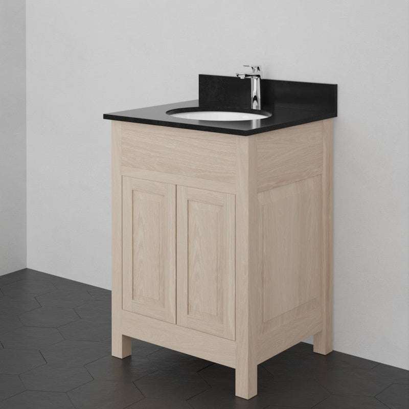 Magnus 148481 24" Vippis Unfinished Red Oak Raised Panel Vanity for Undermount Sink - 34" Height