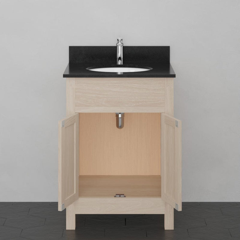 Magnus 148481 24" Vippis Unfinished Red Oak Raised Panel Vanity for Undermount Sink - 34" Height