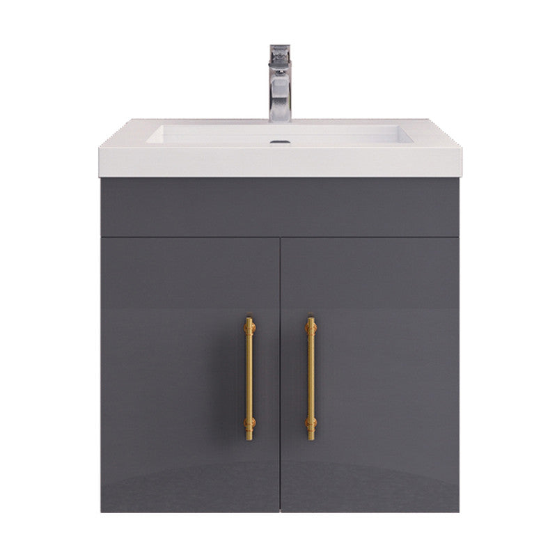 Moreno Bath ELSA24WH Elsa 24" Floating Bathroom Vanity with Reinforced Acrylic Sink Top