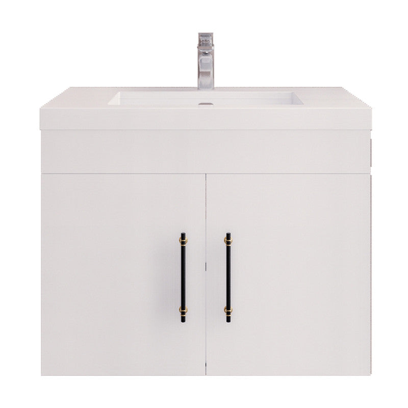 Moreno Bath ELSA30WH Elsa 30" Floating Bathroom Vanity With Reinforced Acrylic Sink Top