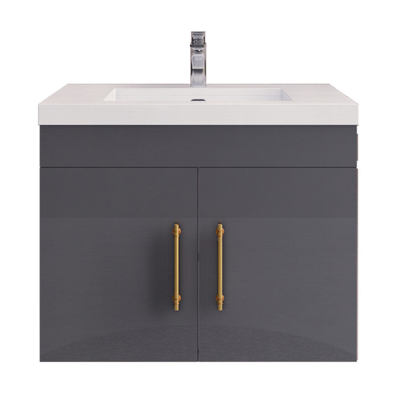 Moreno Bath ELSA30WH Elsa 30" Floating Bathroom Vanity With Reinforced Acrylic Sink Top