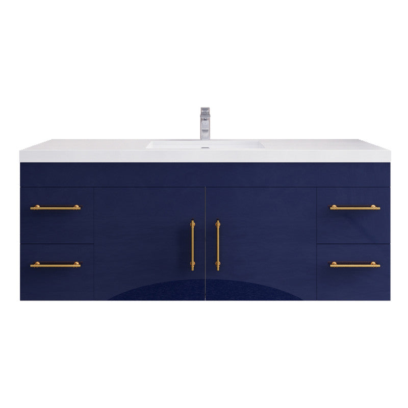 Moreno Bath ELSA60SWH Elsa 60" Floating Bathroom Vanity With Reinforced Acrylic Single Sink Top - view 9