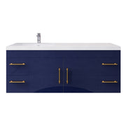 Moreno Bath ELSA60SLWH Elsa 60" Floating Bathroom Vanity with Reinforced Acrylic Single Sink Top (Left Side) - view 11