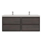 Moreno Bath SAGE60DD Sage 60" Modern Floating Double Bathroom Vanity Set with Double Sink Top (60DD) - view 13
