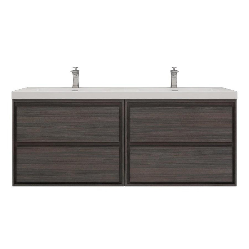 Moreno Bath SAGE60DD Sage 60" Modern Floating Double Bathroom Vanity Set with Double Sink Top (60DD) - view 13