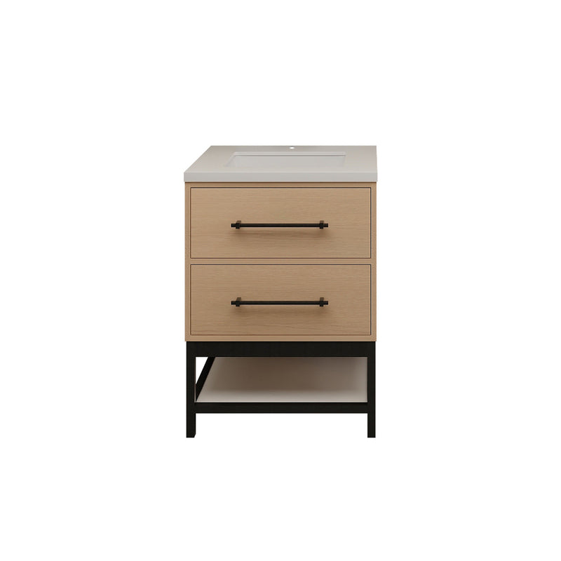 Moreno Bath VICTORIA-FM Victoria Freestanding Open Shelf Bathroom Vanity 24" - 84"
